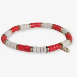 INK + ALLOY Grace Two-Color Block Sequin Stretch Bracelet Ivory