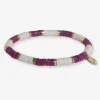 INK + ALLOY Grace Two-Color Block Sequin Stretch Bracelet Port/Ivory