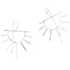 INK + ALLOY Gretchen Half Sun Threader Earrings Silver