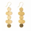 INK + ALLOY Gretchen Oval Circle Earrings Brass
