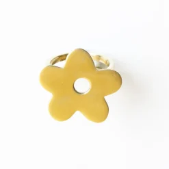 INK + ALLOY Harper Flower Bandana Ring Brass