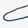 INK + ALLOY Hayden Solid Single Strand Crystal Necklace With Tassel Navy