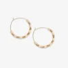 INK + ALLOY Jennifer Colorblock Small Sequin Hoop Earrings Ivory