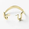 INK + ALLOY Kara Snake Cuff Bracelet Brass