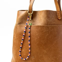 INK + ALLOY Kate Beaded Bag Charm with Brass Horseshoe