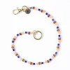 INK + ALLOY Kate Beaded Bag Charm with Brass Evil Eye