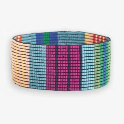 INK + ALLOY Kenzie Mixed Vertical Colorblock And Stripes Beaded Stretch Bracelet St. Tropez