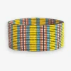 INK + ALLOY Kenzie Uniform Vertical Colorblock And Stripes Beaded Stretch Bracelet Amalfi