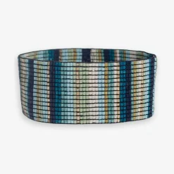 INK + ALLOY Kenzie Vertical Stripes Beaded Stretch Bracelet Blue