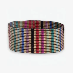 INK + ALLOY Kenzie Vertical Stripes Beaded Stretch Bracelet Gold Multicolor