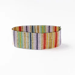 INK + ALLOY Kenzie Vertical Stripes Beaded Stretch Bracelet Multi