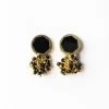 INK + ALLOY Kimberly Enamel Earring Black