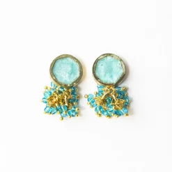 INK + ALLOY Kimberly Enamel Earring Turquoise