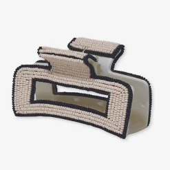 INK + ALLOY Lola Solid Color With Piped Edges Claw Ivory