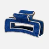 INK + ALLOY Lola Solid Color With Piped Edges Claw Lapis