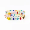 INK + ALLOY Mabel Bracelet Stack White And Rainbow