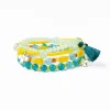 INK + ALLOY Mable & Patsy Bracelet Stack Yellow And Turquoise