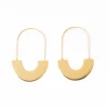 INK + ALLOY Maggie Half Circles Hoop Earrings Brass
