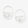 INK + ALLOY Maggie Sunburst Hoop Earrings Silver