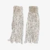 INK + ALLOY Marilyn Solid Beaded Fringe Earring Silver