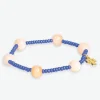INK + ALLOY Mia Small Seed Bead With Round Stones Stretch Bracelet Royal Blue