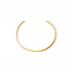 INK + ALLOY Millie Twisted Bar Thin Cuff Bracelet Brass