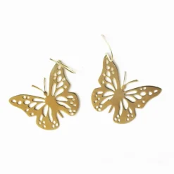 INK + ALLOY Monica Butterfly Dangle Earrings Brass