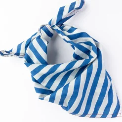 INK + ALLOY Naomi Bandana Stripe Blue White