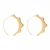 INK + ALLOY Quinn Sun Threader Earrings Brass