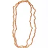 INK + ALLOY Rosemary Thread With Brass Extra Long Necklace Coral