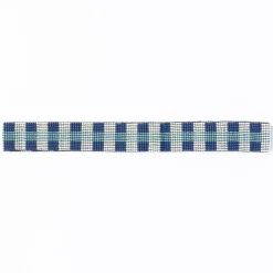 INK + ALLOY Ryan Gingham Beaded Hatband Blue