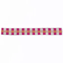 INK + ALLOY Ryan Gingham Beaded Hatband Pink