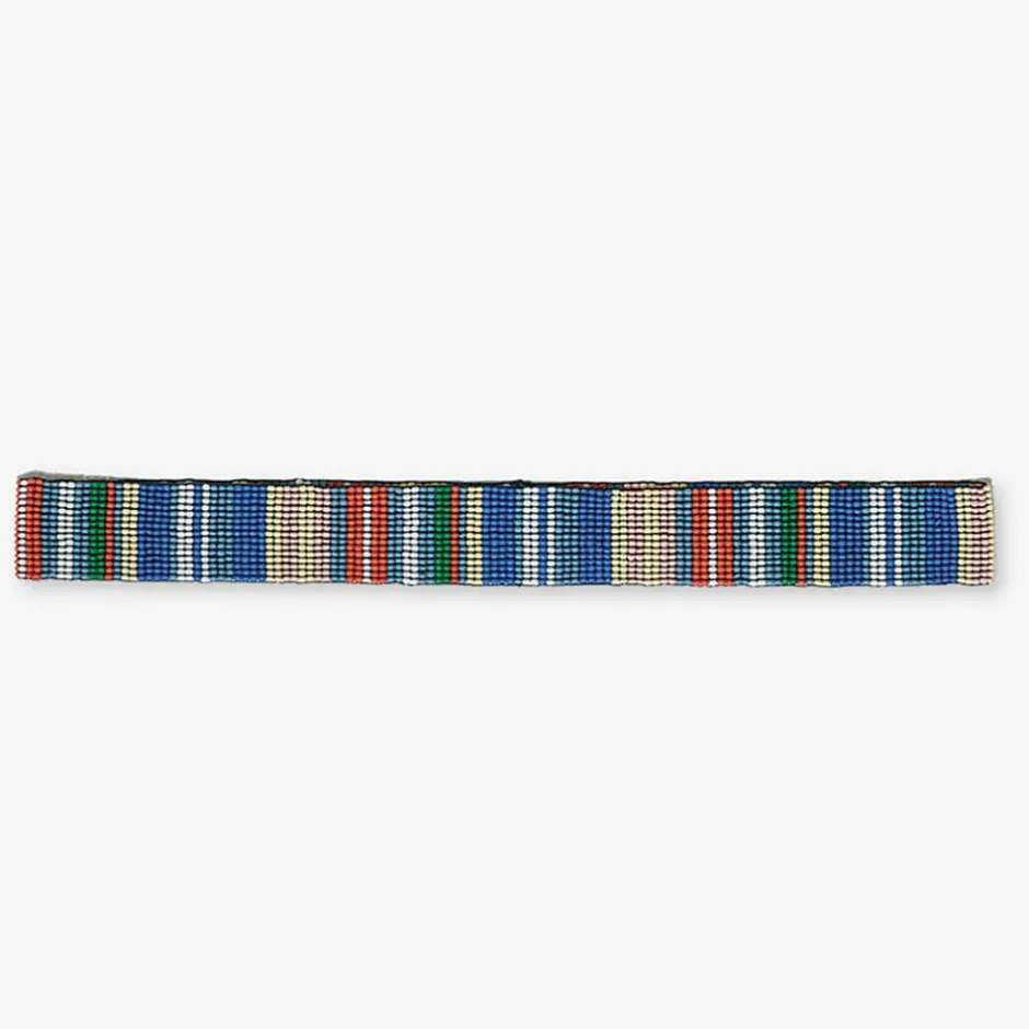 INK + ALLOY Ryan Mixed Stripes Beaded Hatband St. Tropez