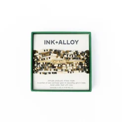 INK + ALLOY Sage 10 Strand Stretch Black & Goldie Mama