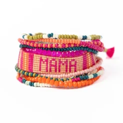 INK + ALLOY Sage 10 Strand Stretch Rainbow & Gabby Mama