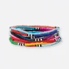 INK + ALLOY Sage Color Block with Stripe Beaded 10 Strand Stretch Bracelets