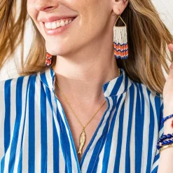 INK + ALLOY Sally Fish Dimensional Necklace Brass