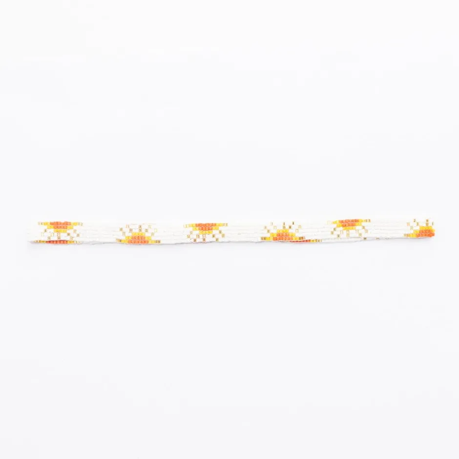 INK + ALLOY Sarah Sun Beaded Stretch Hatband Ivory