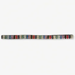 INK + ALLOY Sarah Vertical Stripes Beaded Stretch Hat Band Multicolor