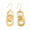 INK + ALLOY Sloane Spiral Interlinking Circles Drop Earrings Brass