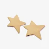 INK + ALLOY Star Large Post Earrings Brass