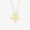 INK + ALLOY Star Statement Pendant Necklace Brass