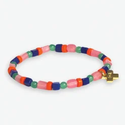 INK + ALLOY Sydney Mixed Beads And Stones Stretch Bracelet St. Tropez