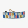 INK + ALLOY Theresa Checkered Beaded Hair Barrette Coastal