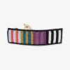 INK + ALLOY Theresa Mixed Vertical Stripes Beaded Hair Barrette Multicolored