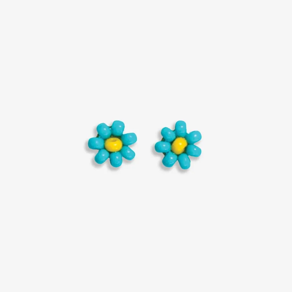 INK + ALLOY Tina Two Color Beaded Post Earrings Turquoise