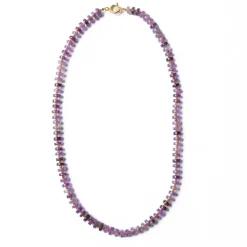 INK + ALLOY Vivianne Amethyst With Carnelian Necklace 18"