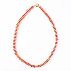 INK + ALLOY Vivianne Carnelian With Rose Quartz Necklace 18"