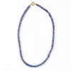 INK + ALLOY Vivianne Lapis With Garnet Necklace 18"