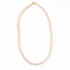 INK + ALLOY Vivianne Rose Quartz Disc With Carnelian Necklace 18"